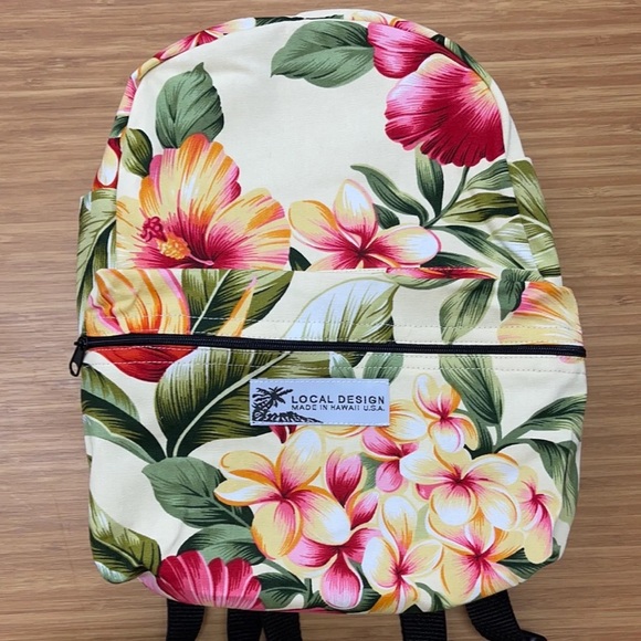 🌺 NEW HAWAIIAN CANVAS MINI BACKPACK - Picture 1 of 2